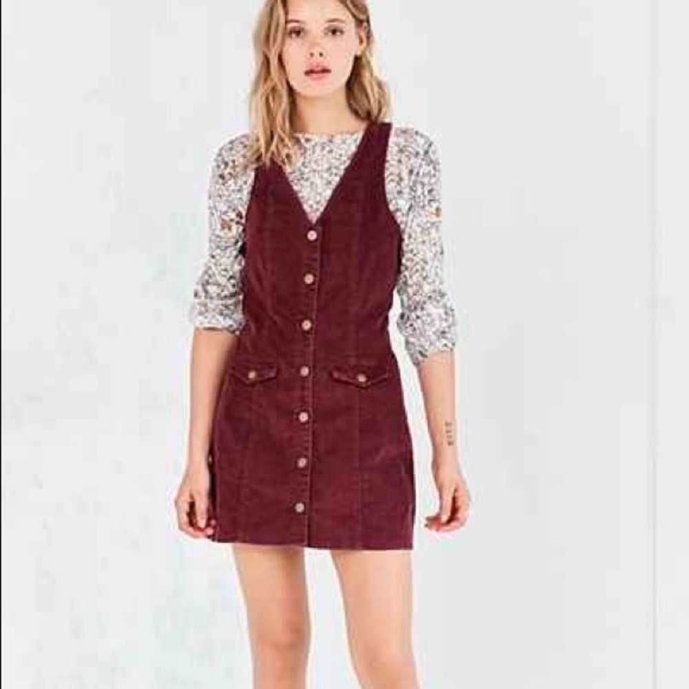 Urban Outfitters Cooperative corduroy button dress